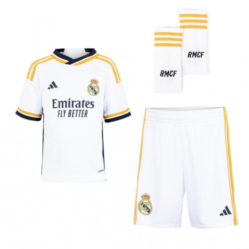 Real Madrid Jude Bellingham #5 Hemmakläder Barn 2023-24 Kortärmad (+ Korta byxor)